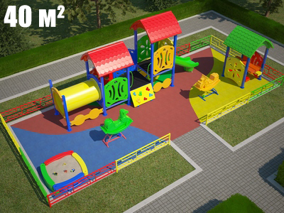 Площадка для детского сада Торуда-1 (10х4 м)